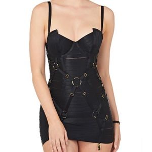 Atelier Bordelle Adjustable Bondage Angela Dress, Black
